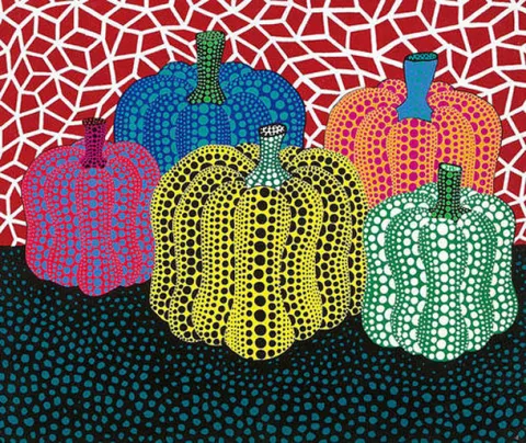Yayoi Kusama and Polka dot Pumpkins