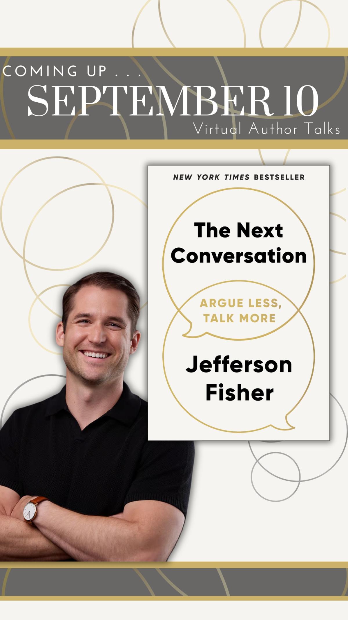 Author photo of Fisher and book cover