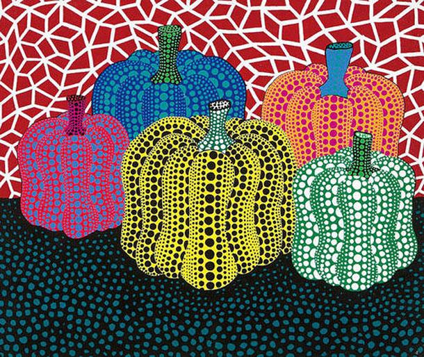 Yayoi Kusama and Polka dot Pumpkins